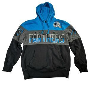 Hands High Carolina Panthers NFL MENS Black Blue Gray Pullover Hoodie SIZE‎ M